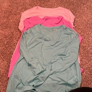 Athletic long sleeve T shirts M